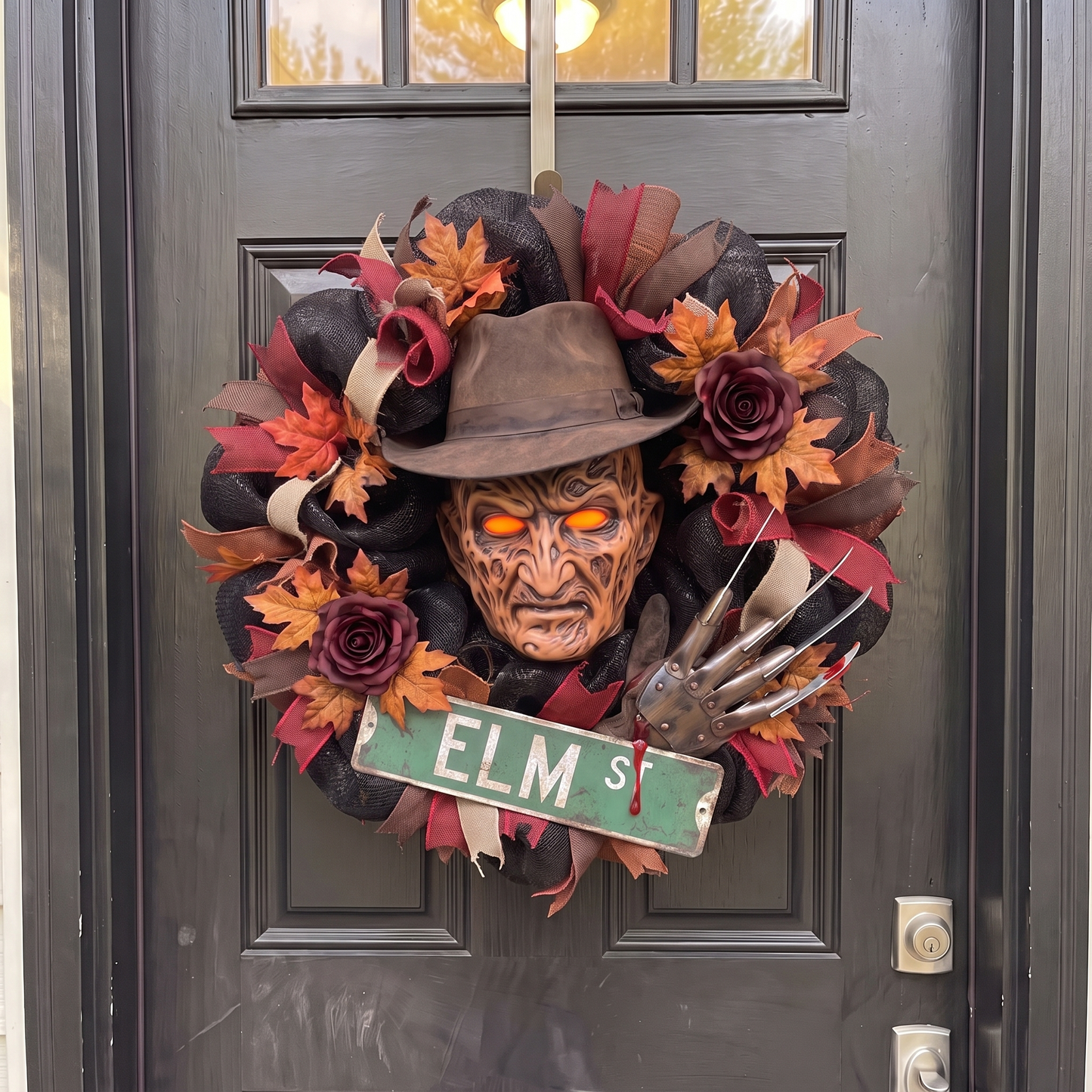 Freddy Halloween Wreath