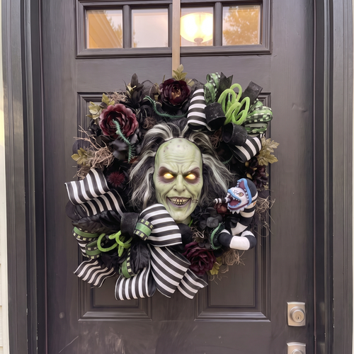 Beetlejuice Halloween Wreaths